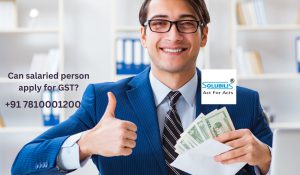Can salaried person apply for GST