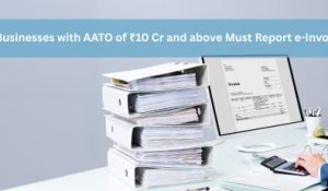 Man generating e-invoicing